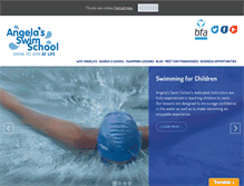 Tablet Screenshot of angelasswimschool.co.uk